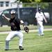 Milan senior third baseman Conner Berge throws to first during the game against Richmond on Friday, June 14. Daniel Brenner I AnnArbor.com